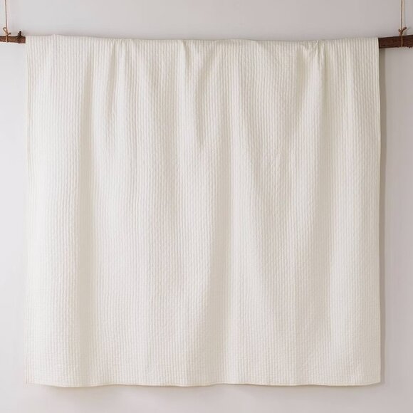 Industrial Shop Solid Quilt and Sham Set King Cream NEW $140.99 - Picture 5 of 5